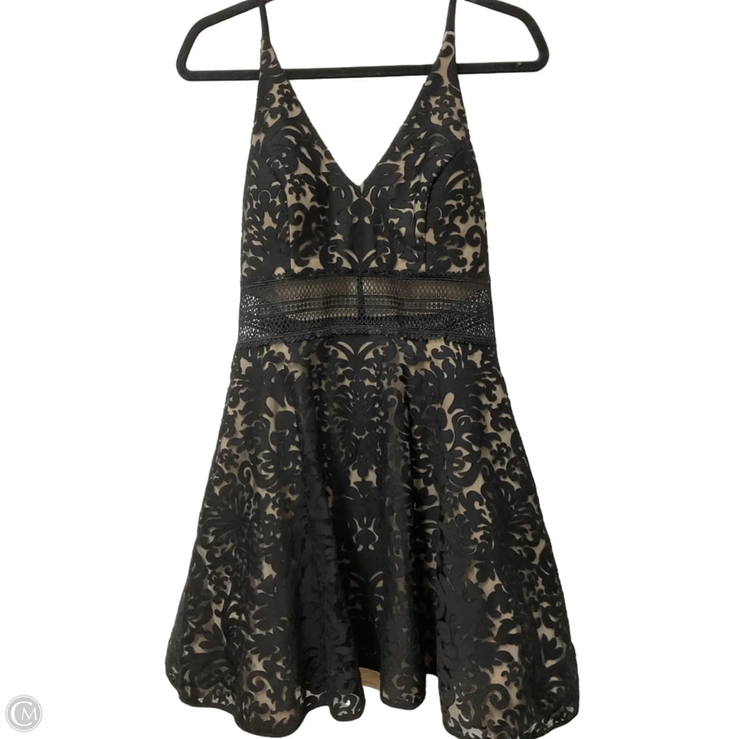 Dress Designer By Xscape In Black & Tan, Size: M