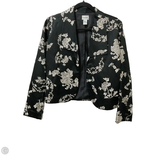 Jacket Other By Chicos In Black & Cream, Size: S