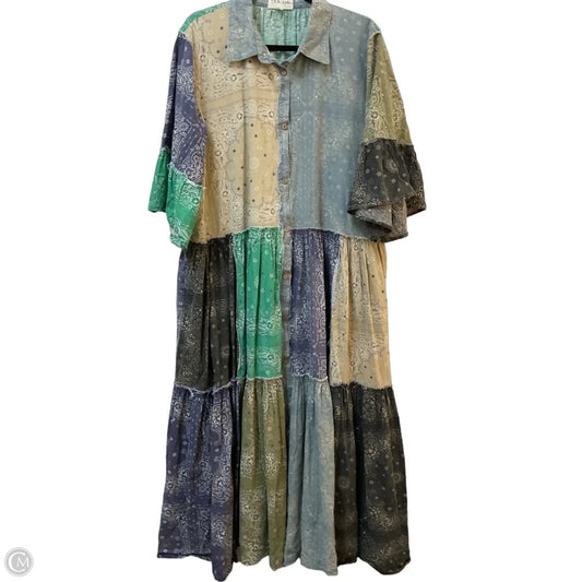 Dress Casual Maxi By Oli & Hali In Multi-colored, Size: Xl