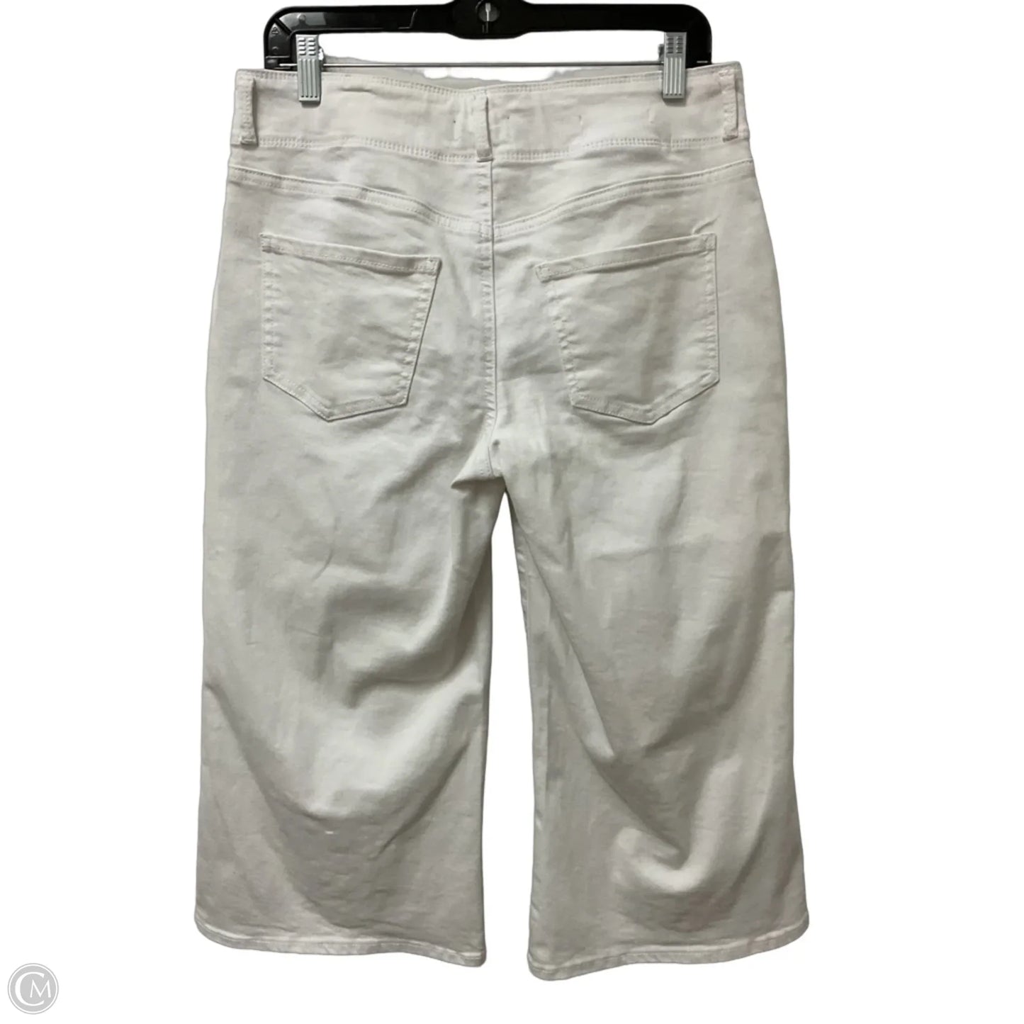 Jeans Cropped By Not Your Daughters Jeans In White Denim, Size: 8p