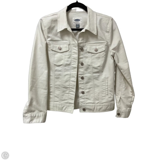 Jacket Denim By Old Navy In White Denim, Size: S