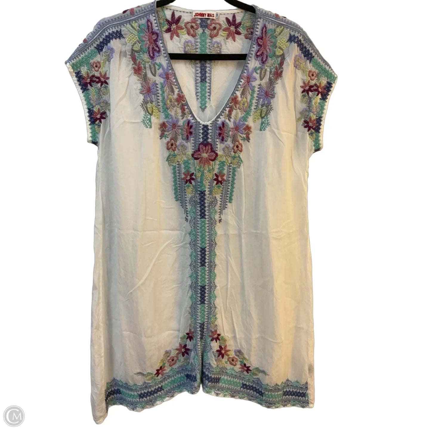 Dress Party Short By Johnny Was In White, Size: M