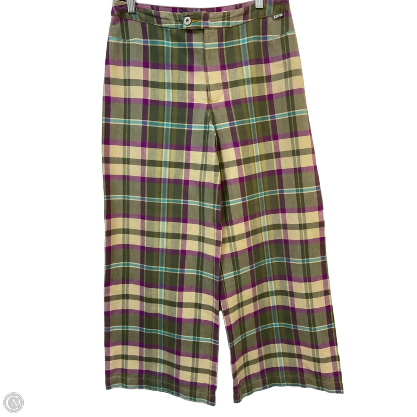 Pants Wide Leg By Oilily In Plaid Pattern, Size: 6