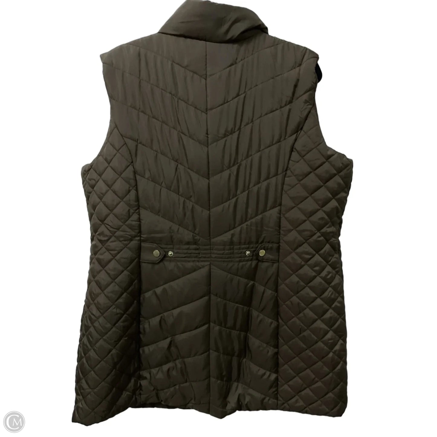 Vest Puffer & Quilted By Weatherproof In Brown, Size: Xxl