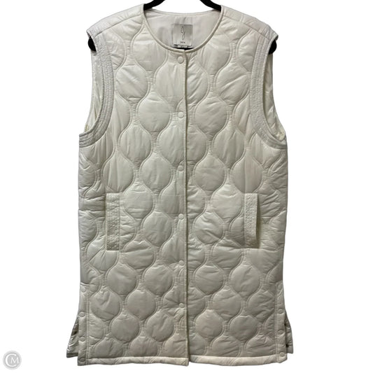 Vest Puffer & Quilted By Joie In Cream, Size: L