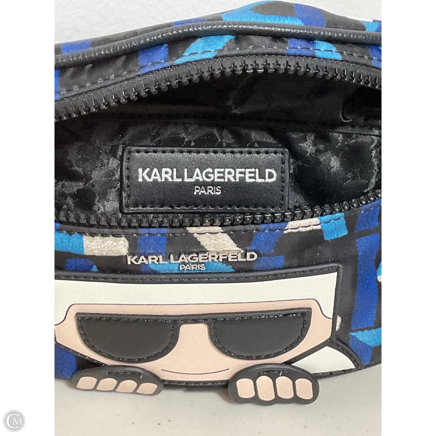 Belt Bag Designer By Karl Lagerfeld, Size: Medium