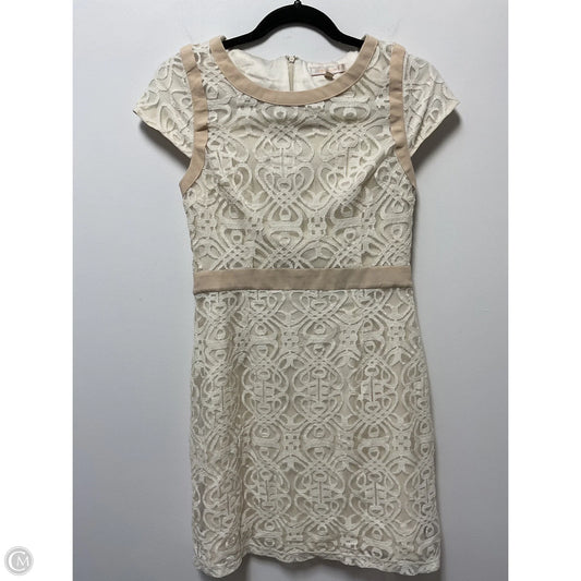 Dress Work By Skies Are Blue In Cream & Tan, Size: S