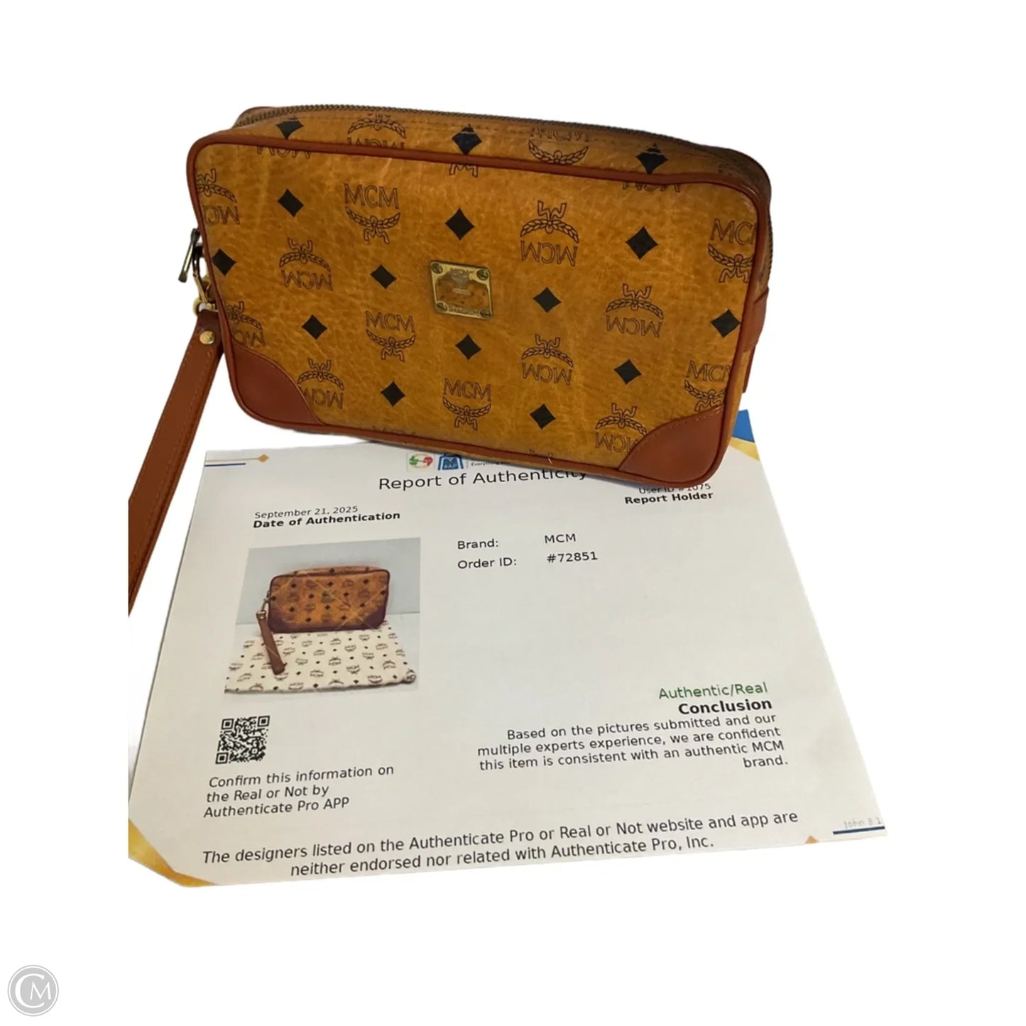 Wristlet Luxury Designer By Mcm, Size: Medium