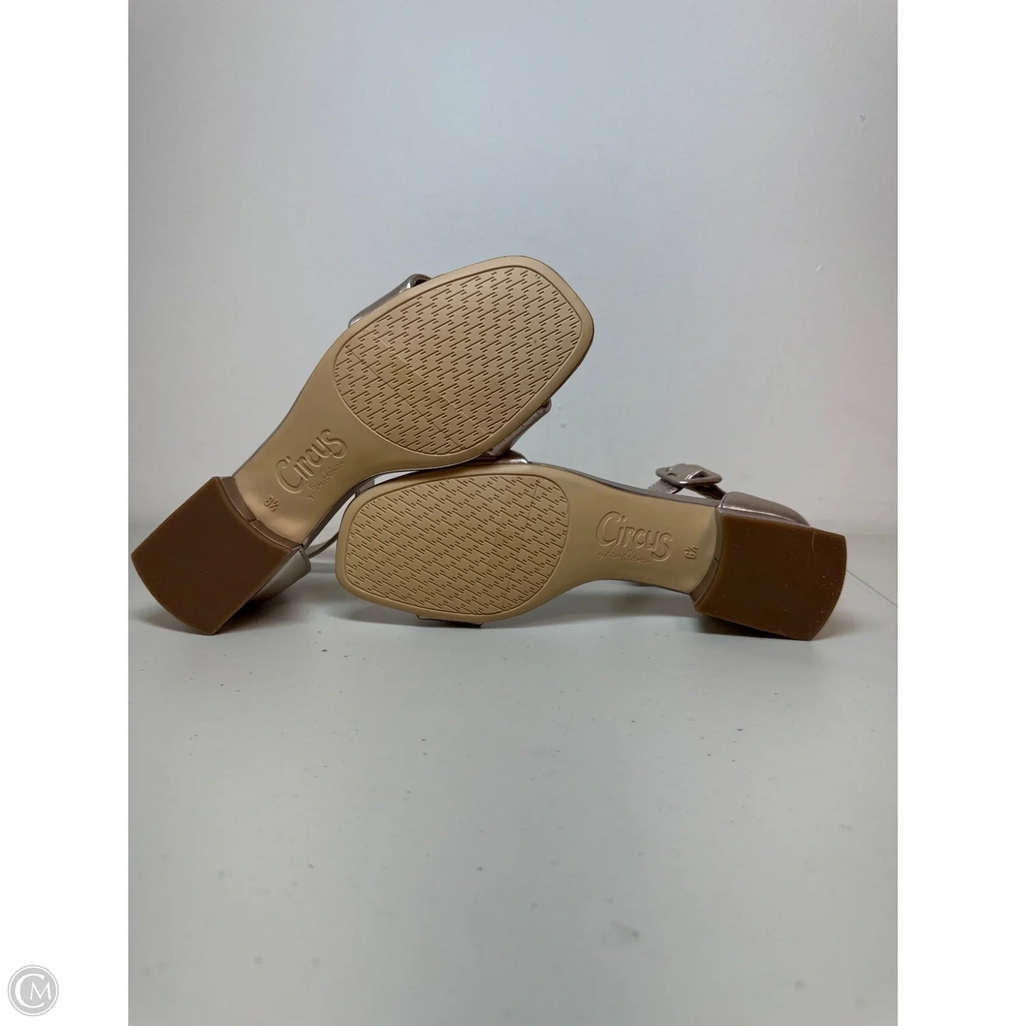 Sandals Heels Block By Sam Edelman In Silver, Size: 6.5