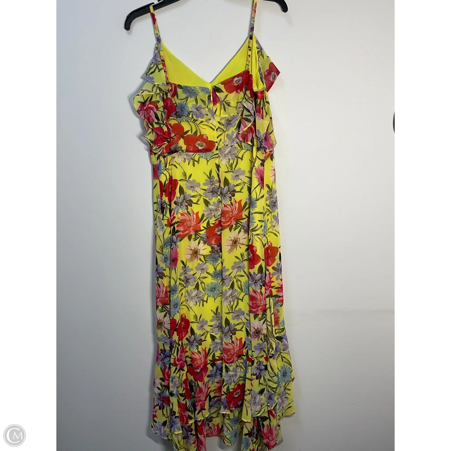 Dress Casual Midi By Inc In Yellow, Size: L