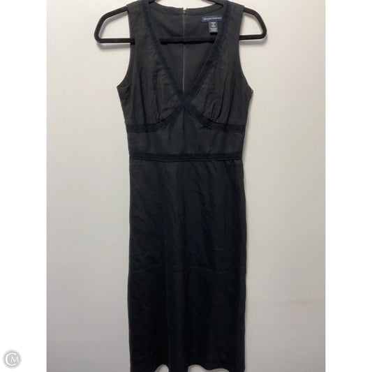 Dress Casual Midi By Banana Republic In Black, Size: S
