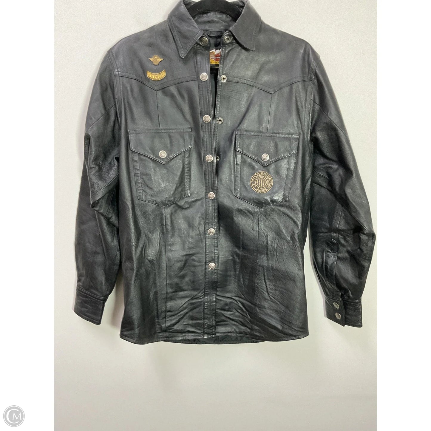 Jacket Shirt By Harley Davidson In Black, Size: S