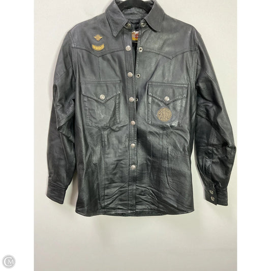 Jacket Shirt By Harley Davidson In Black, Size: S