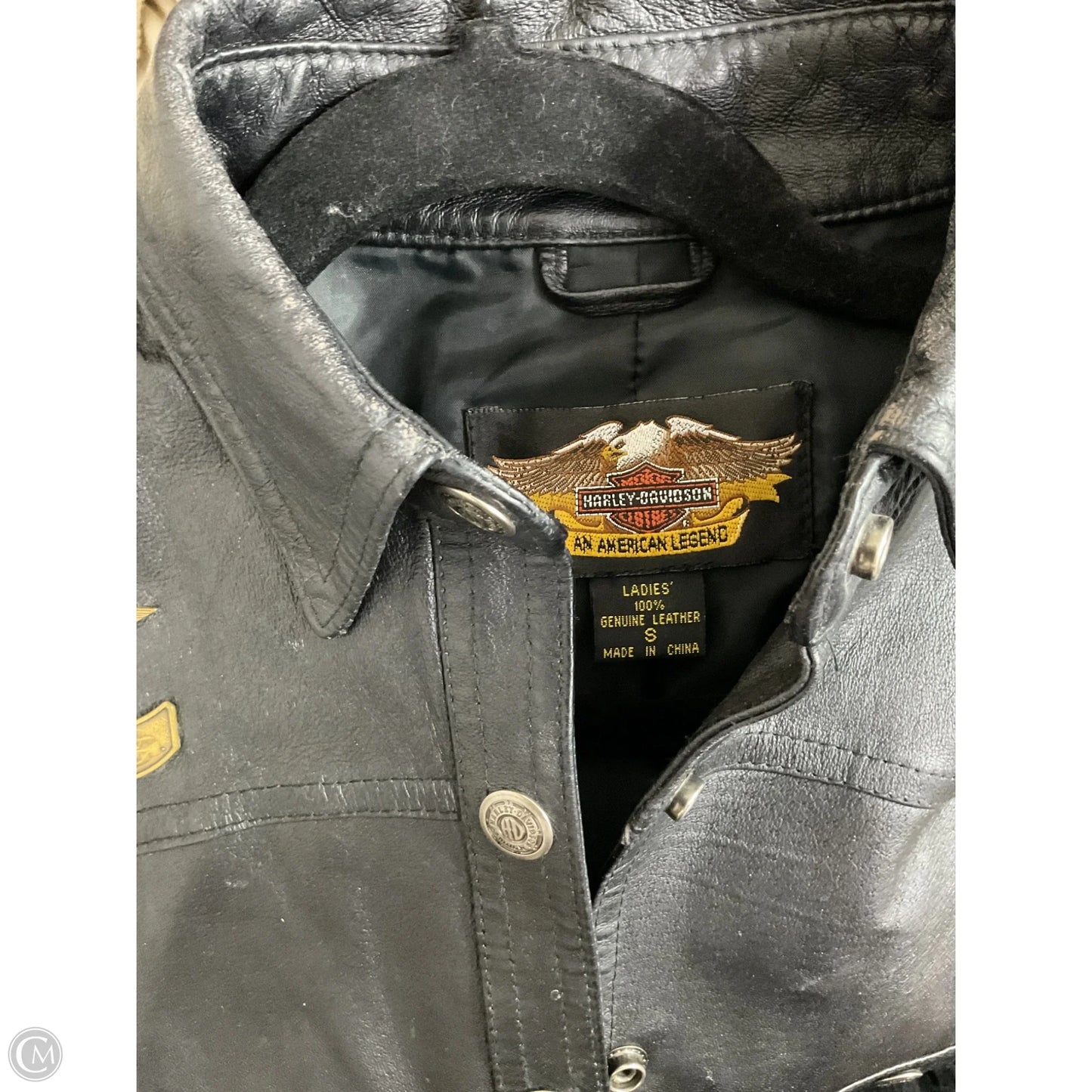 Jacket Shirt By Harley Davidson In Black, Size: S