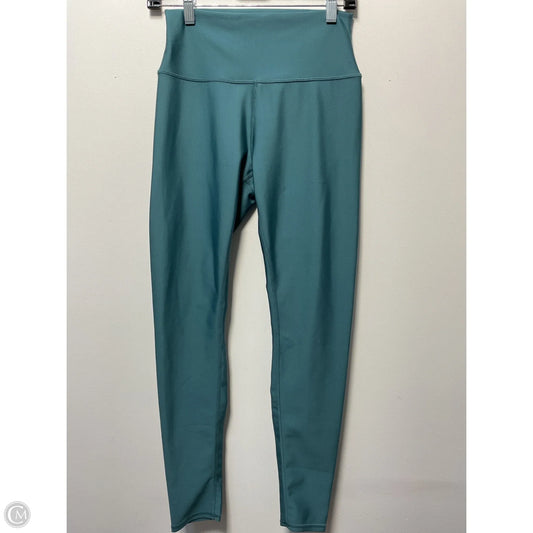 Athletic Leggings By Alo In Teal, Size: L