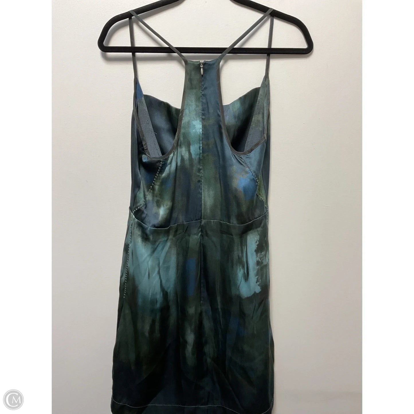 Dress Casual Midi By Diesel In Blue & Green, Size: S