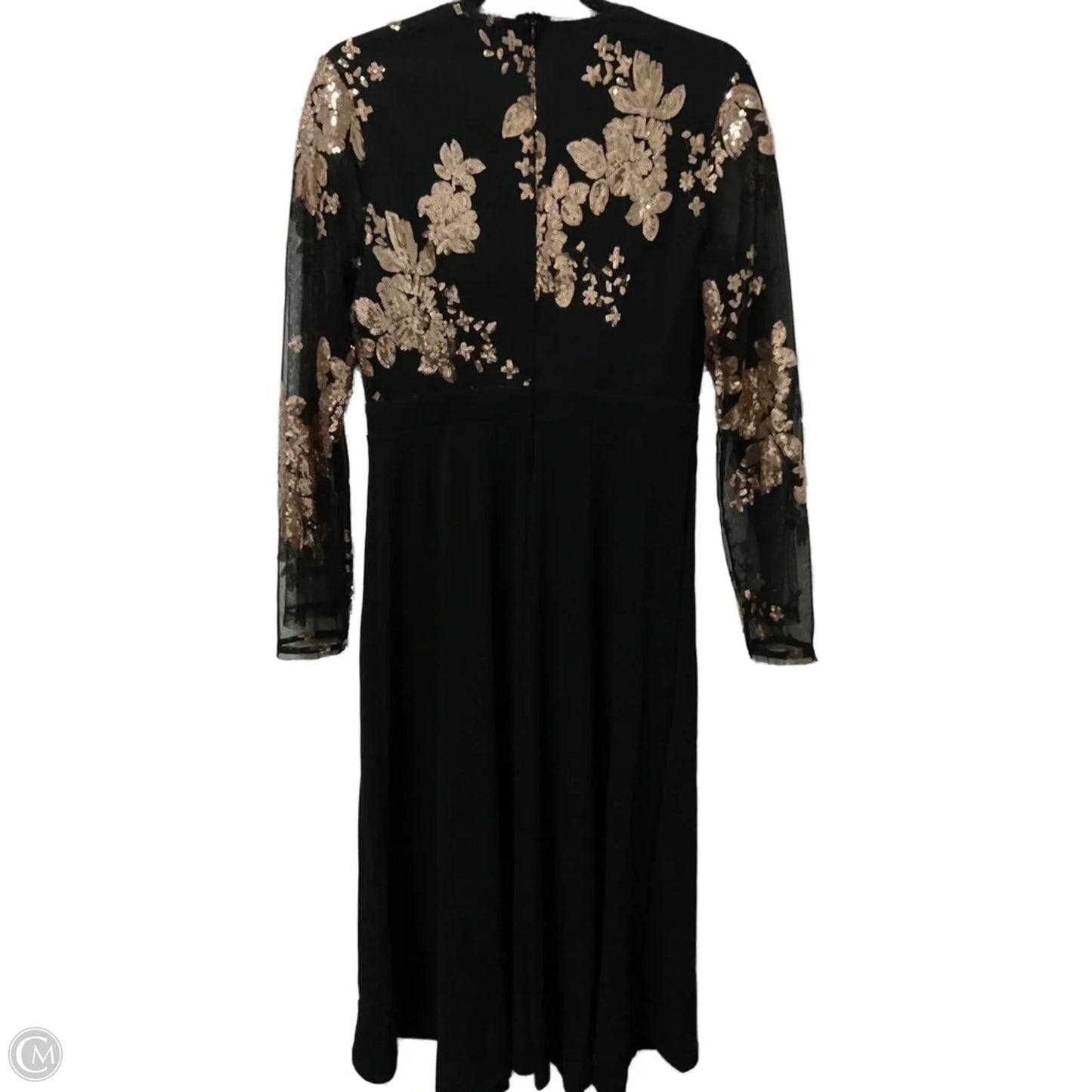 Dress Party Midi By Clothes Mentor In Black, Size: M