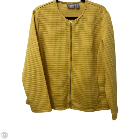 Jacket Other By Chicos In Yellow, Size: L