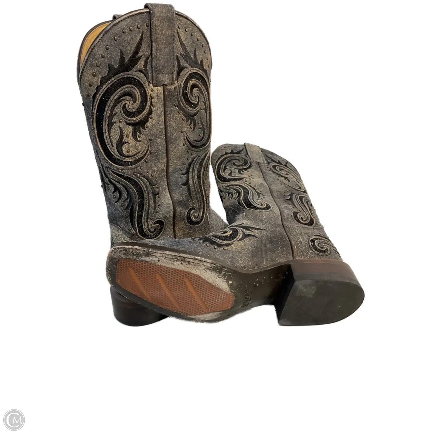 Boots Western By Shyanne In Grey, Size: 6.5