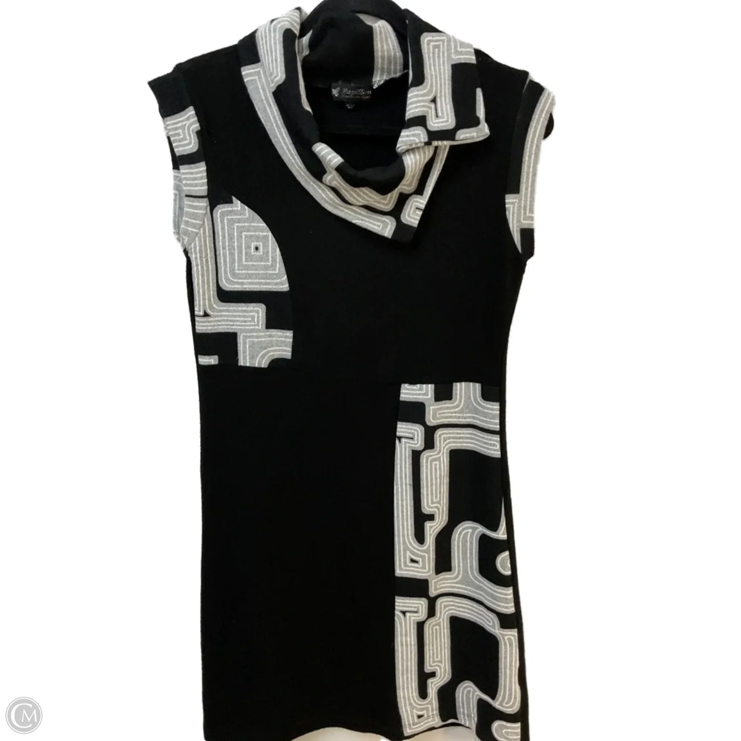 Dress Sweater By Papillion In Black, Size: L