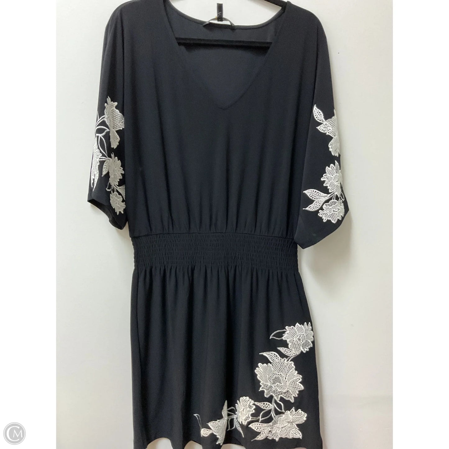 Dress Casual Midi By White House Black Market In Black, Size: L