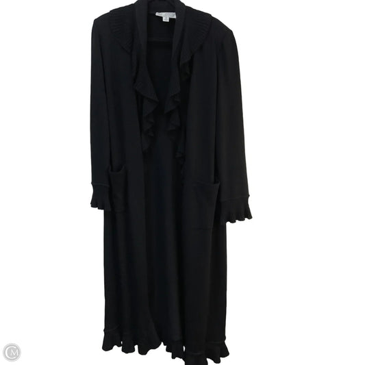 Sweater Cardigan Luxury Designer By St John Collection In Black, Size: 12