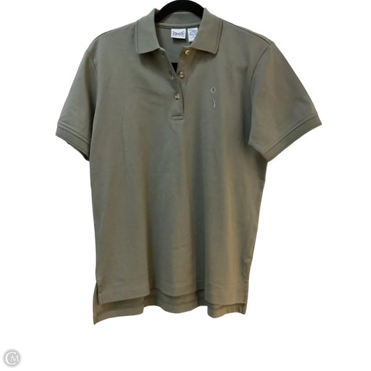 Top Short Sleeve By Izod In Green, Size: S