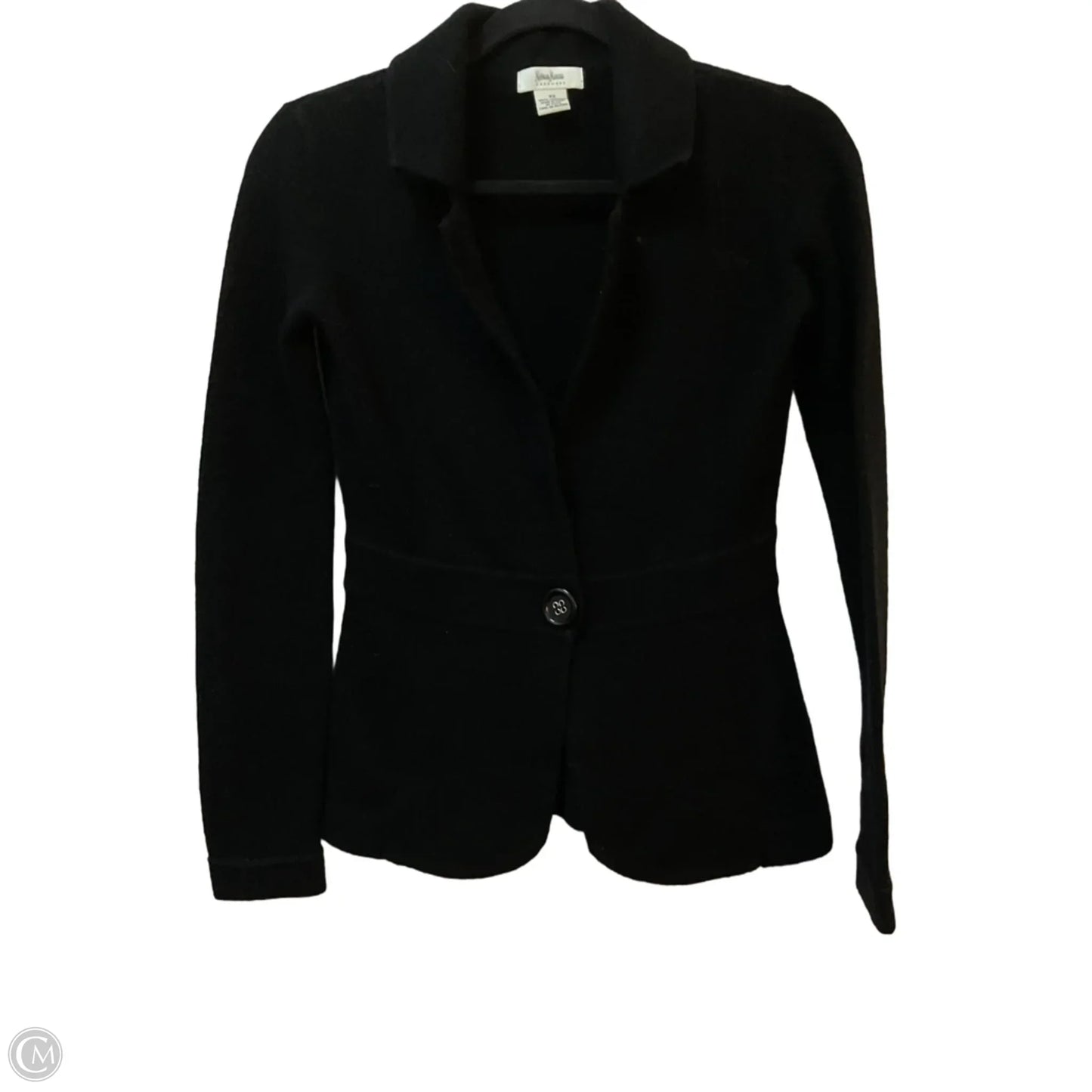 Sweater Cardigan Designer By Neiman Marcus In Black, Size: Xs