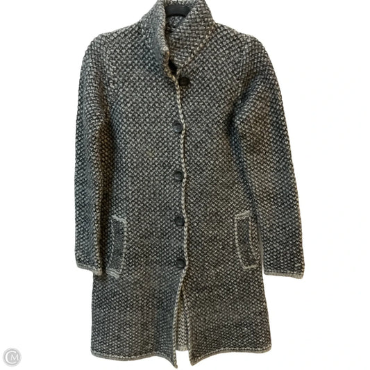 Coat Wool By Cmb In Black & Grey, Size: S