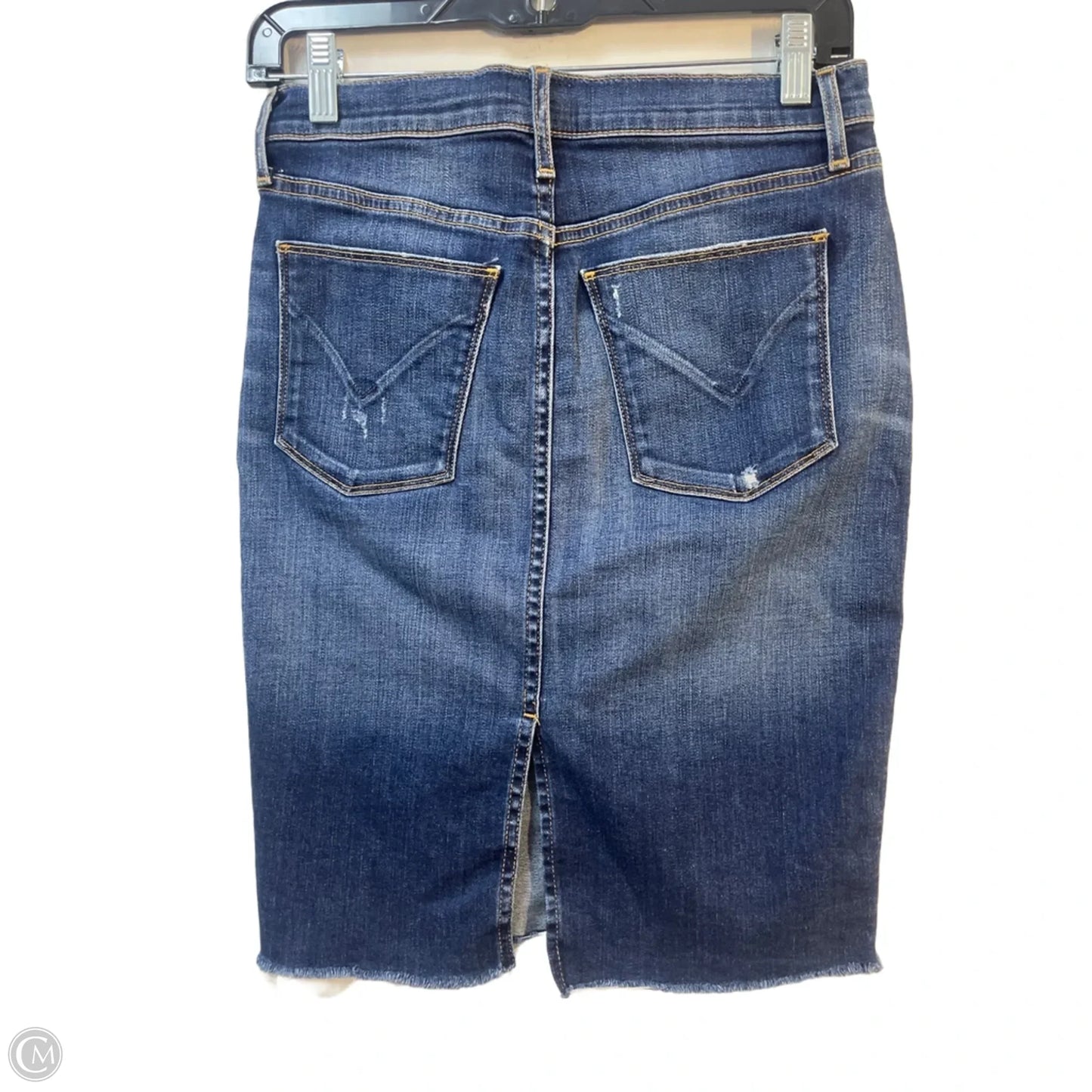 Skirt Mini & Short By Hudson In Blue Denim, Size: S