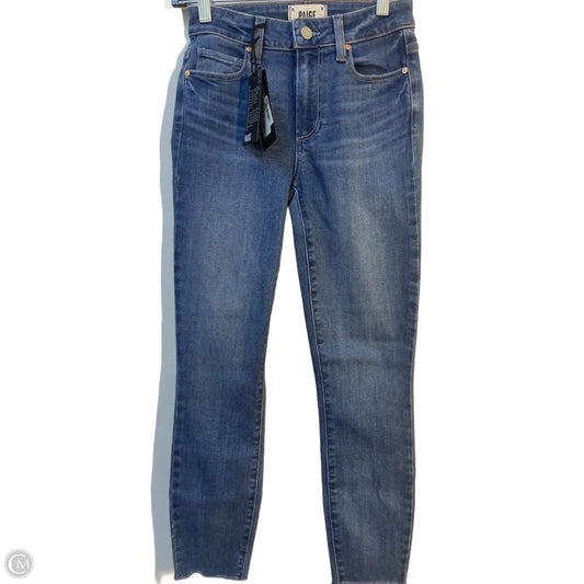 Jeans Skinny By Paige In Blue Denim, Size: 0