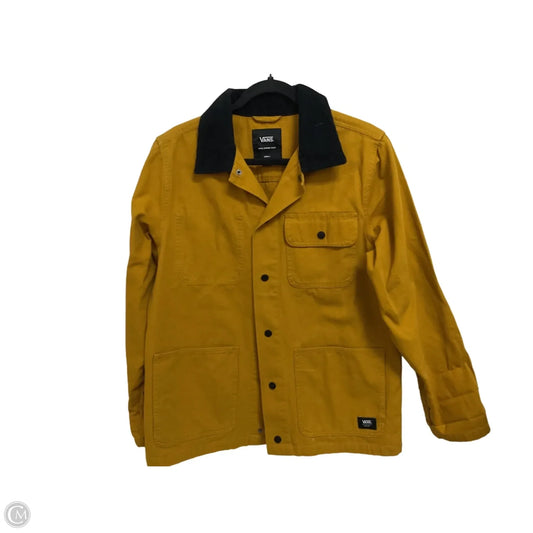 Jacket Denim By Vans In Yellow Denim, Size: S