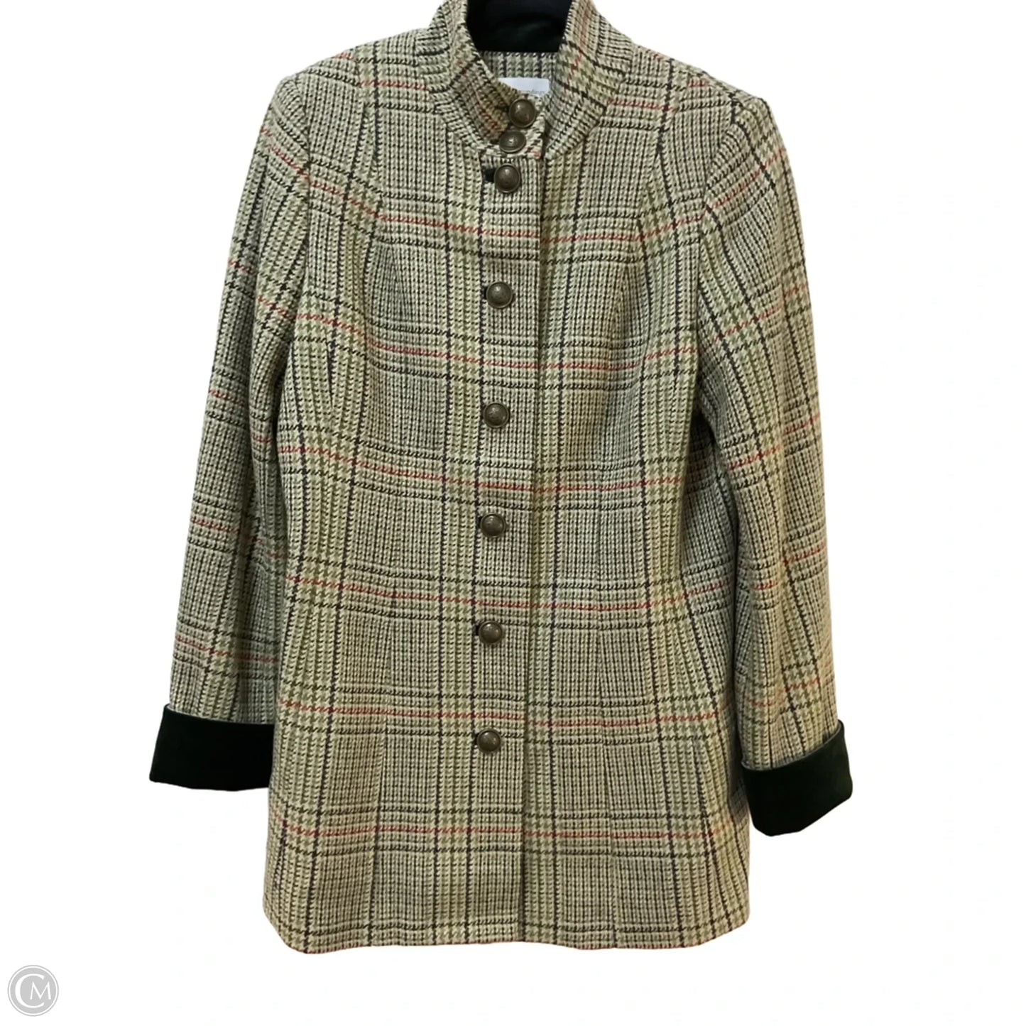 Blazer By Soft Surroundings In Plaid Pattern, Size: S