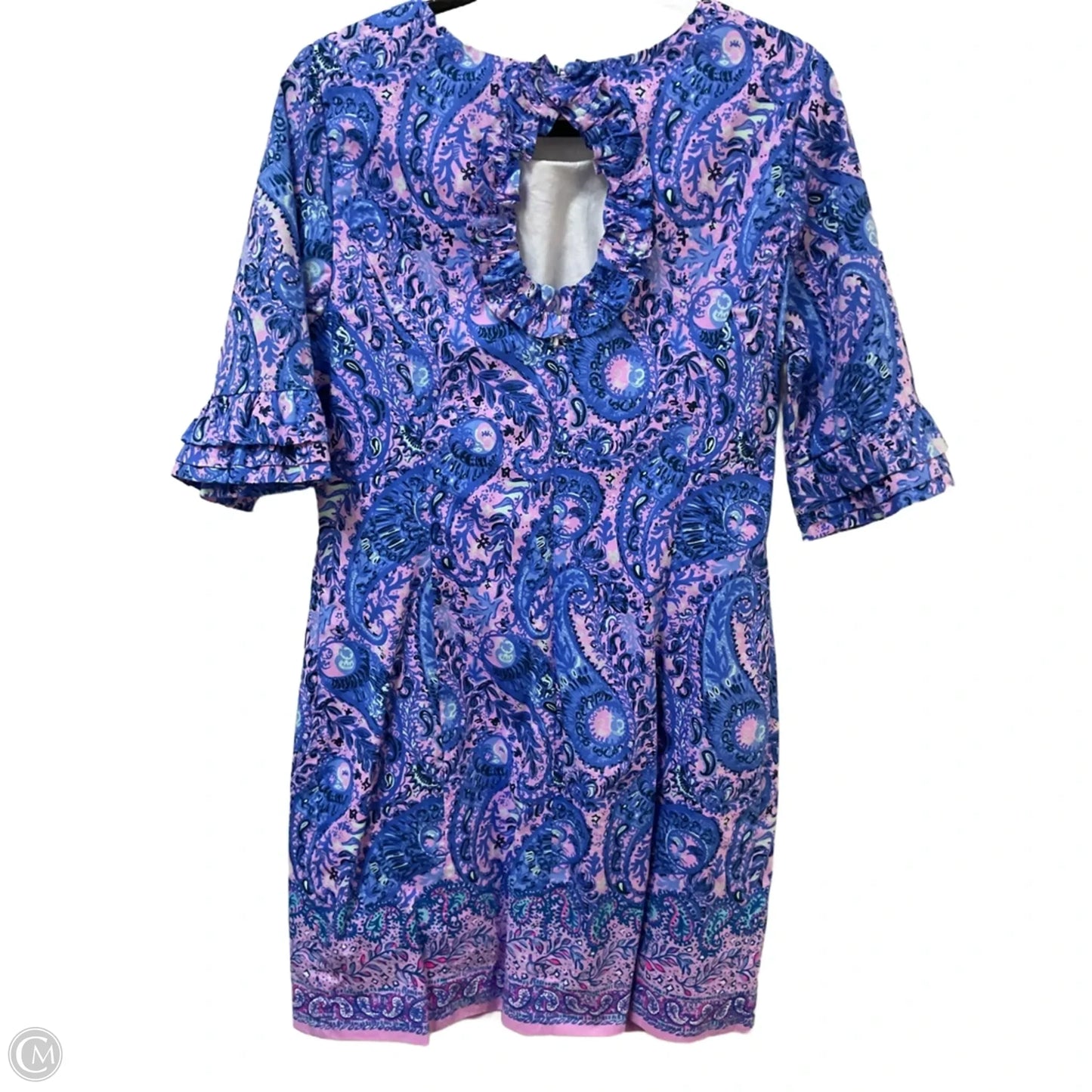 Dress Designer By Lilly Pulitzer In Blue & Pink, Size: M
