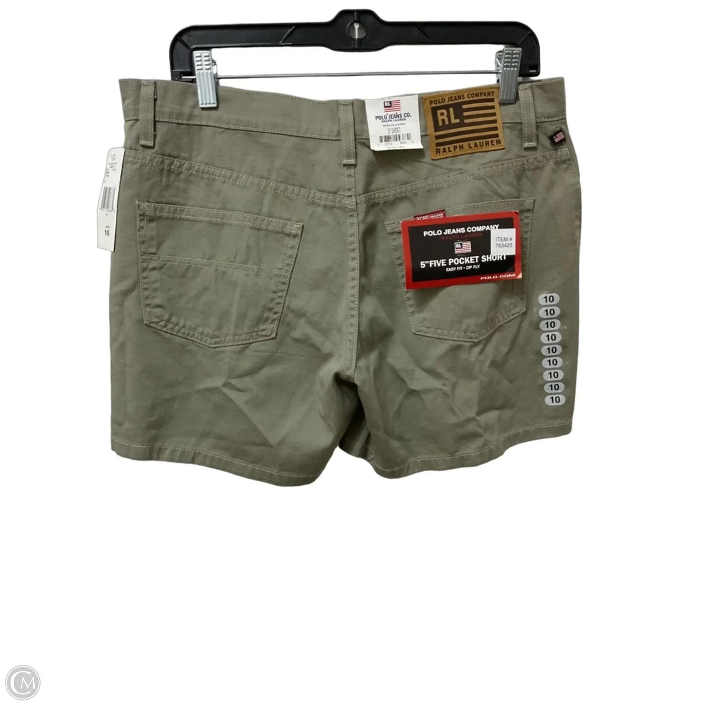 Shorts By Polo Ralph Lauren In Green Denim, Size: 10