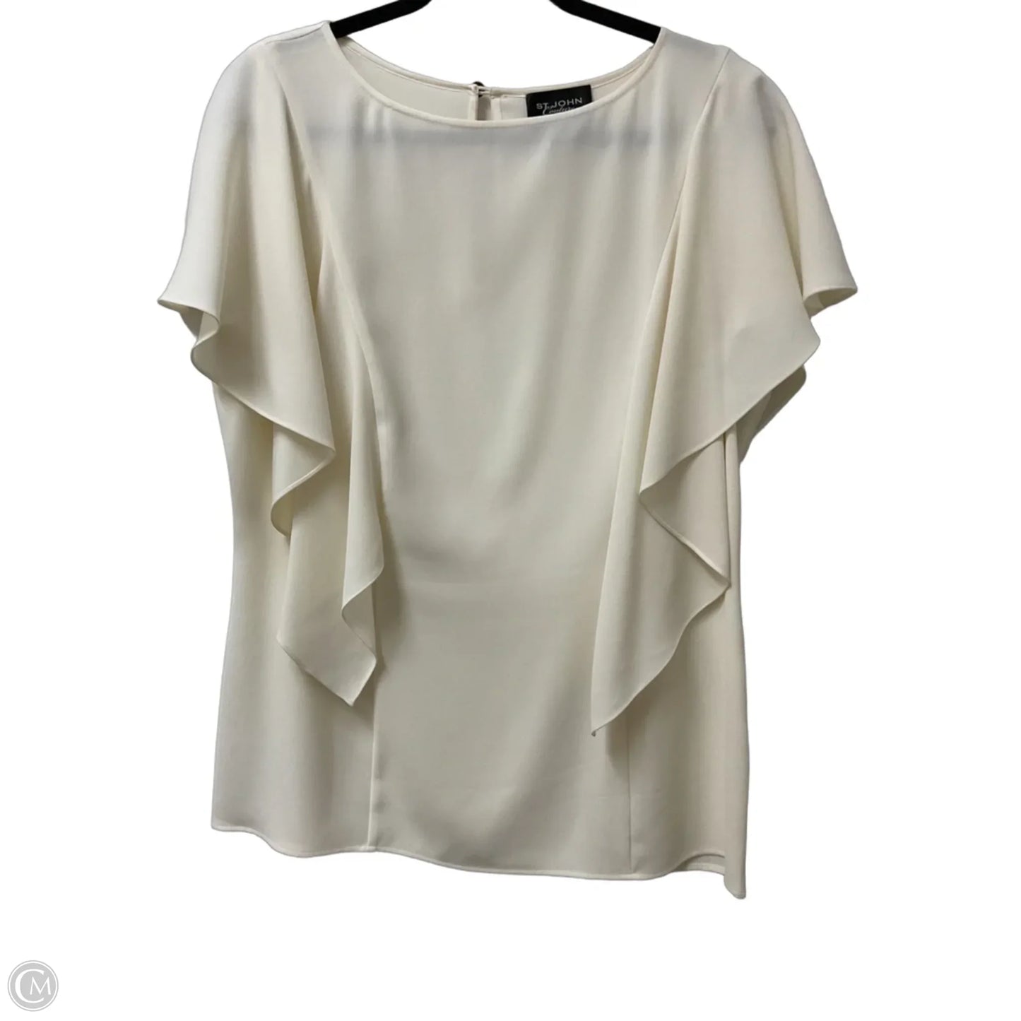 Blouse Luxury Designer By St John Collection In Cream, Size: L