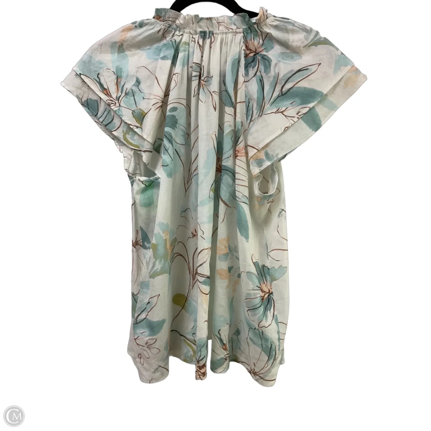 Blouse Short Sleeve By Parker In Floral Print, Size: M