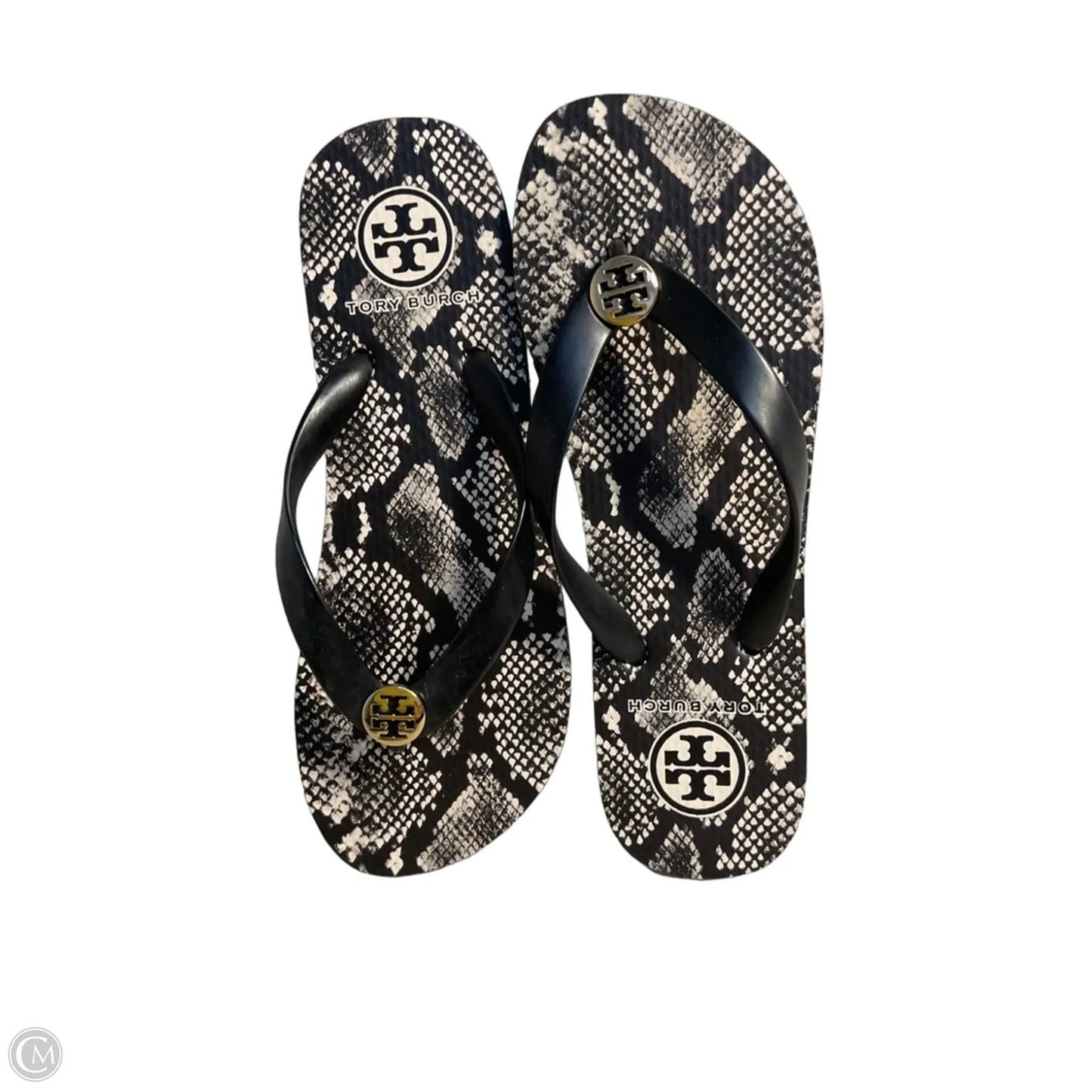 Sandals Designer By Tory Burch In Snakeskin Print, Size: 7