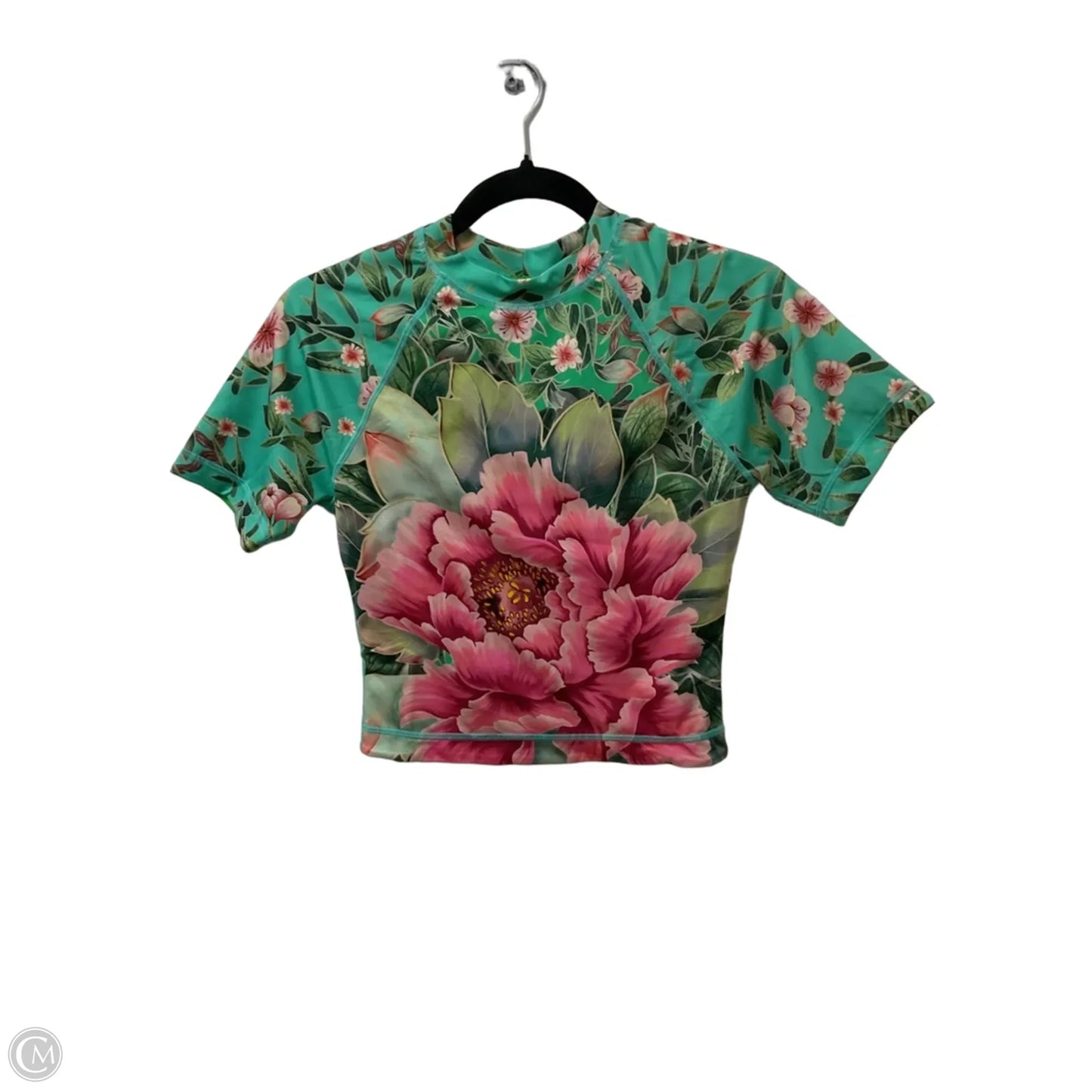Swimsuit Top By Hah In Tropical Print, Size: S