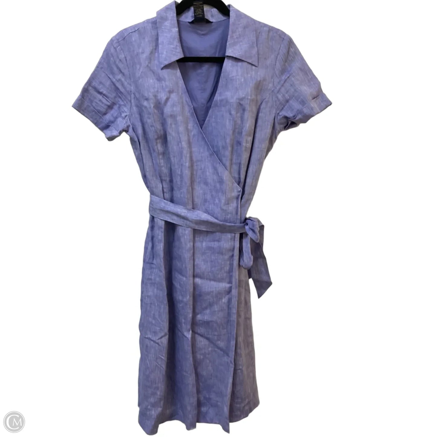 Dress Casual Midi By Brooks Brothers In Purple, Size: M