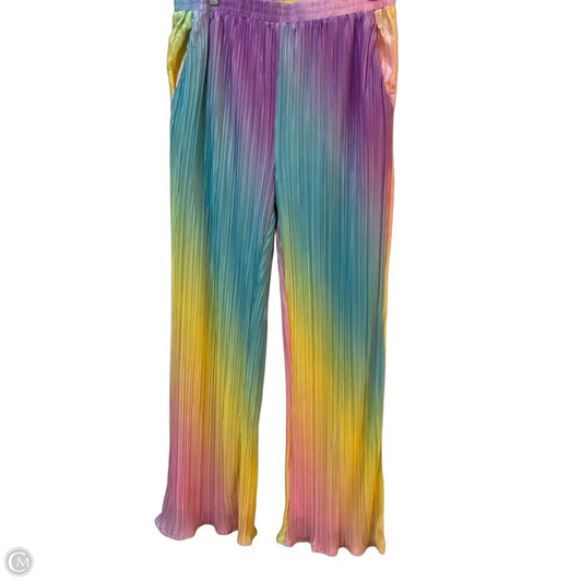 Pants Lounge By Cmb In Rainbow Print, Size: Xl