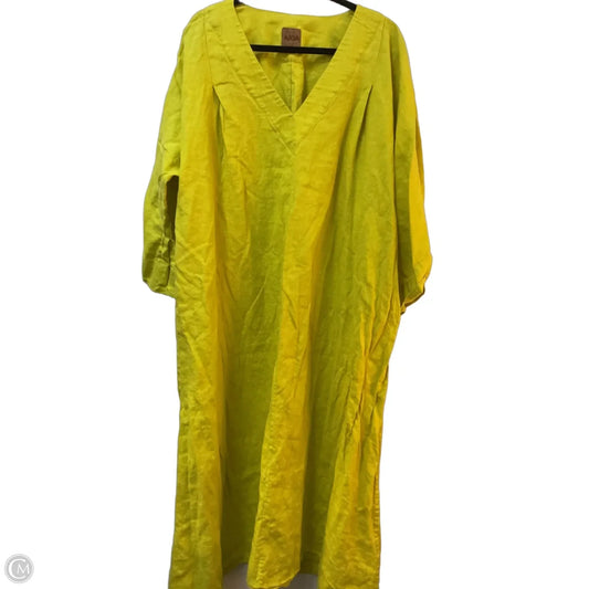Tunic 3/4 Sleeve By Cmc In Chartreuse, Size: Xxl