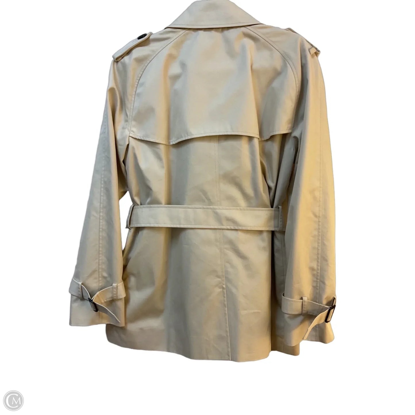 Coat Designer By Coach In Beige, Size: L