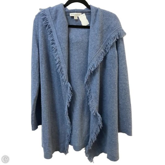 Sweater Cardigan Cashmere By White And Warren In Blue, Size: M