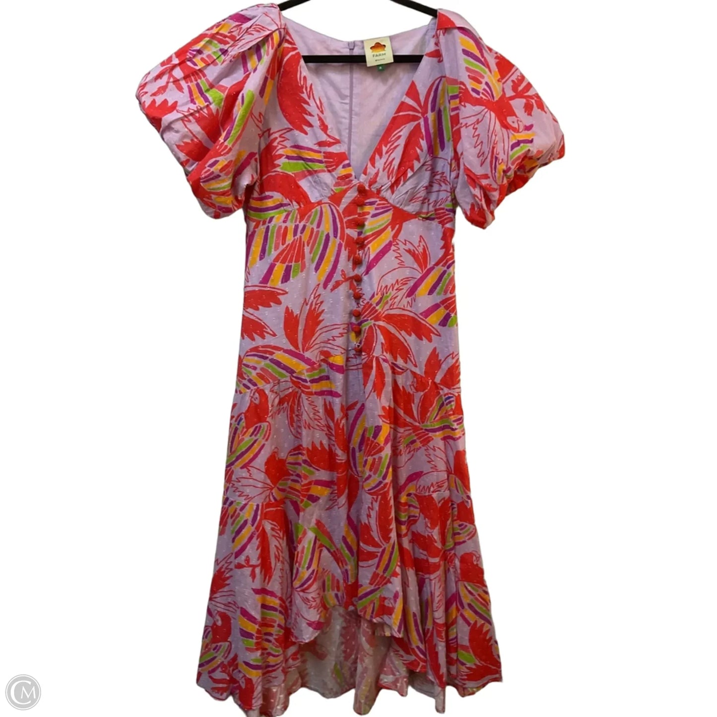 Dress Casual Midi By Farm Rio In Purple, Size: M