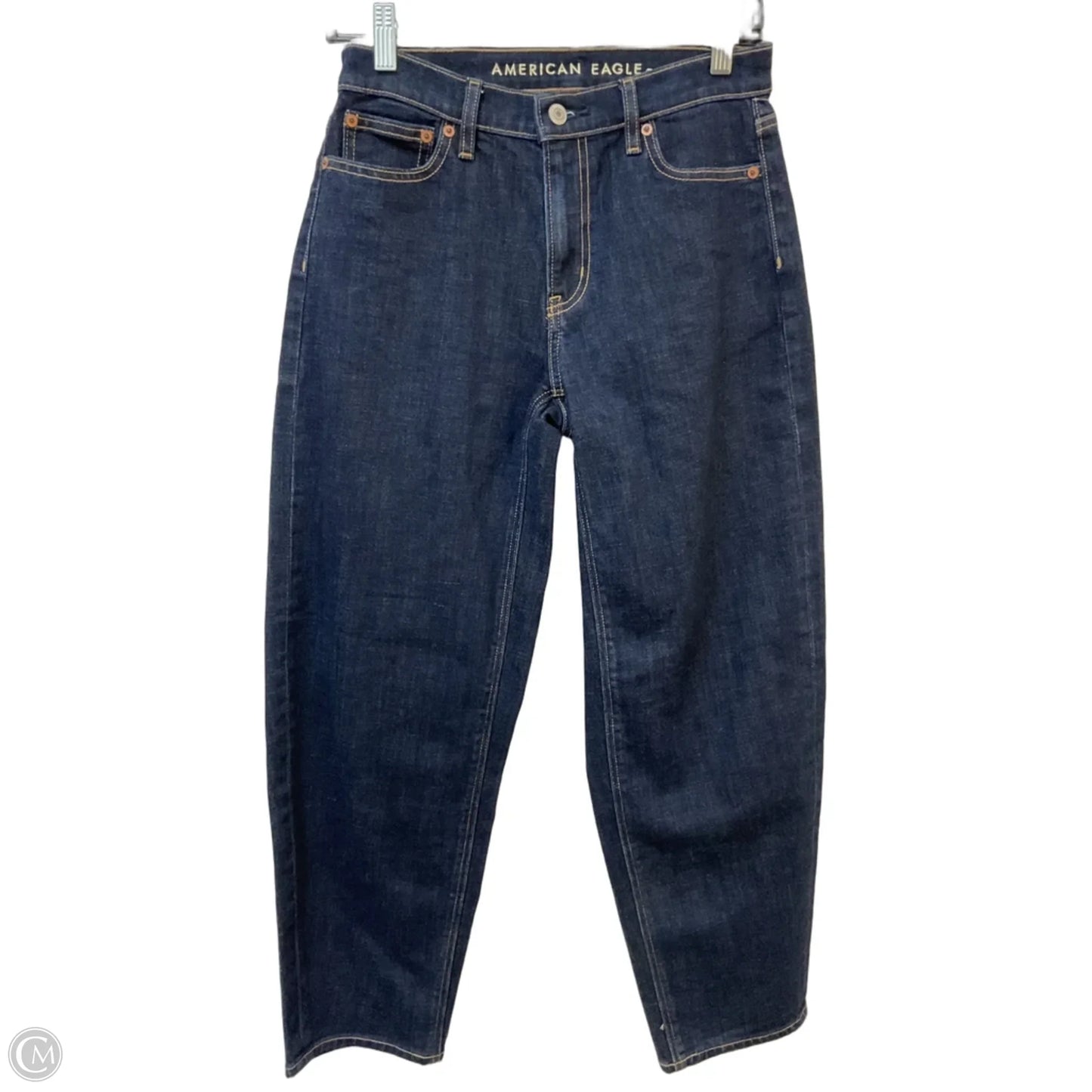 Jeans Wide Leg By American Eagle In Blue Denim, Size: 0