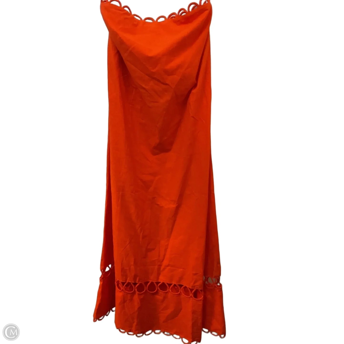 Dress Casual Midi By Cmc In Orange, Size: M