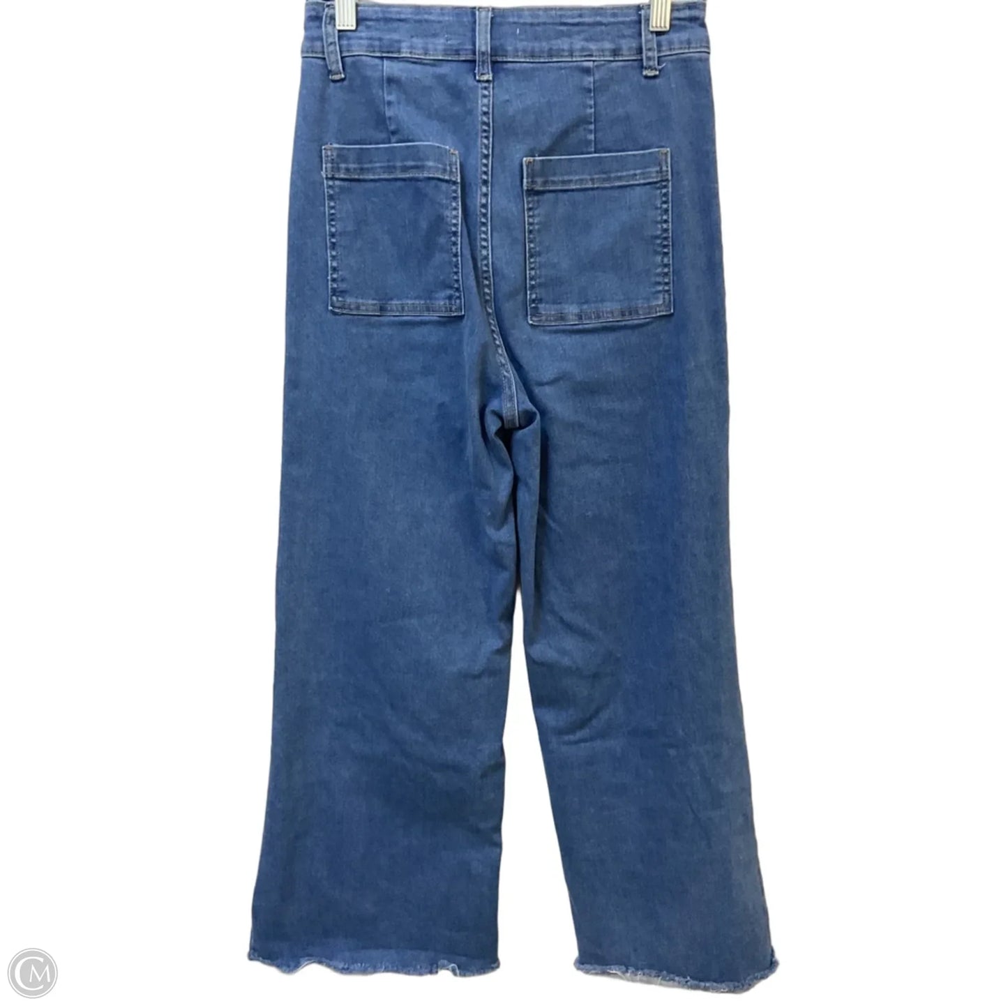 Jeans Flared By Zenana In Blue Denim, Size: M