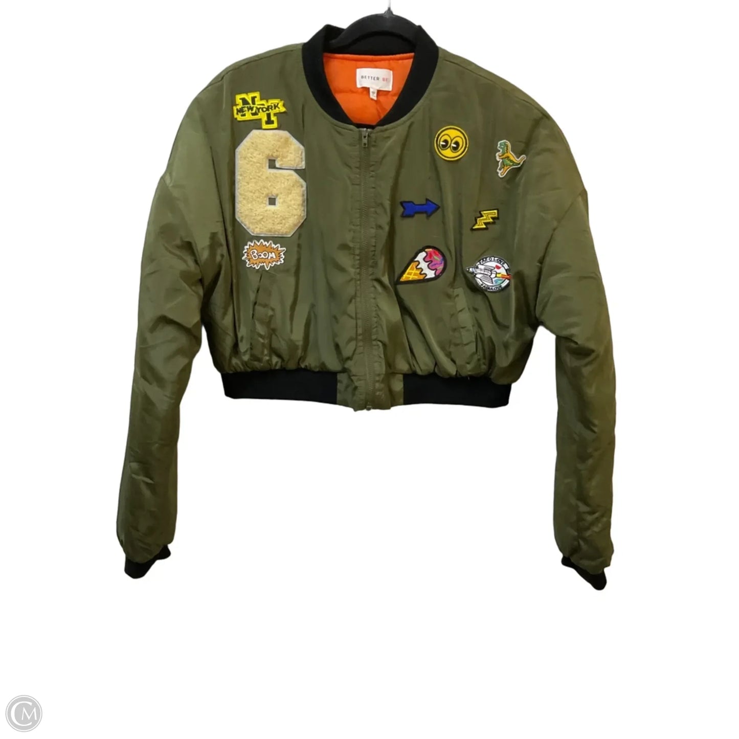 Jacket Puffer & Quilted By Clothes Mentor In Green, Size: L