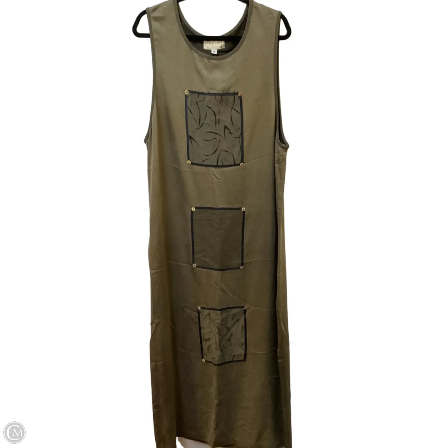 Dress Casual Midi By Clothes Mentor In Taupe, Size: Xl